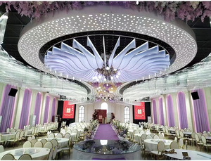 Dominate Venta caliente oro apilable diseño PU cuero terciopelo espalda redonda Acero inoxidable Hotel banquete evento boda silla personalizada - Product Image 6