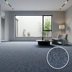 Moquette unie mur à mur à poils ras, style moderne, résistante aux taches, pour salon, rectangulaire, en polypropylène - Product Image 1