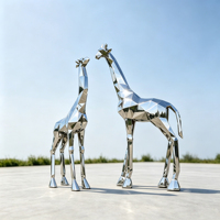 Sculpture de tête de cheval en acier inoxydable poli 304 316, soudée, anti-rouille, pour l'aménagement paysager extérieur, statue de place publique, personnalisable OEM
