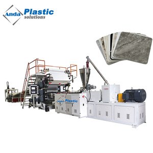 Anda Pvc decoración de interiores Panel de pared Uv línea de producción de revestimiento Pvc mármol tablero hoja máquina - Product Image 1