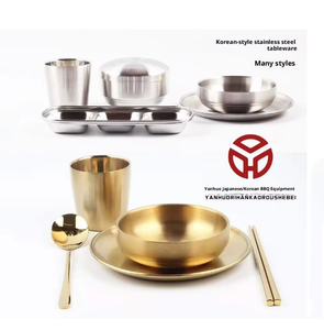 صحن شواء كوري بالكيمتشي صحن شواء بتقنية الصقيع للاستخدام مرة واحدة من الفولاذ المقاوم للصدأ من أجل الحفلات المستخدمة - Product Image 2