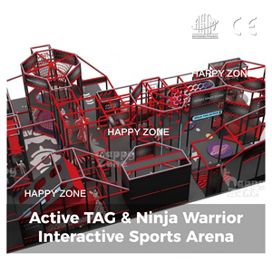 Arena de Juegos Interior Comercial Activa TAG Ninja Warrior, Centro Deportivo Interactivo Personalizado para Niños y Adultos, Circuito Ninja Warrior - Product Image 1