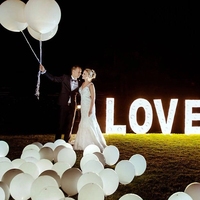 Hstyle LED allument des ballons pas de ballons de mariage de fête clignotants longue durée de veille pour les fournitures de fête décorations de mariage