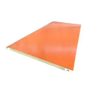 Giá tốt nhất chống cháy cách nhiệt cấu trúc PU bánh sandwich Panel tường cho phòng lạnh và khách sạn các ứng dụng - Product Image 5