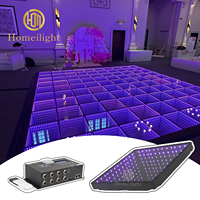 Pista de Baile LED 3D de 5x6m, Resistente al Agua IP65, Control por Teléfono, Vidrio Templado de 10mm, Ideal para Discotecas, Eventos y Espectáculos