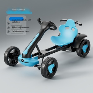 Kart à pédales électrique pliable en acier pour enfants, sans installation, portable, pour les 2-4 ans - Product Image 2
