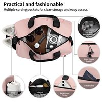 Sac de yoga, sac de sport, grande capacité, compartiment pour tapis de yoga, compartiment pour chaussures, compartiment pour bouteille d'eau, sac de sport pour la salle de sport, sac de voyage en polyester réutilisable