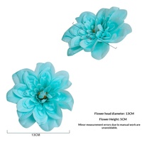 Großhandel Künstliche Seiden-Dahlie Pfingstrose Gloriosa Blütenköpfe Große Blüten Hochzeits-DIY-Dekorationen Blumenwand-Verzierungen