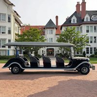 Voiture vintage rétro électrique classique personnalisée, voiture de réception d'hôtel de luxe, voiture de réception VIP de club de golf équipée d'un moteur de 7,5 kW