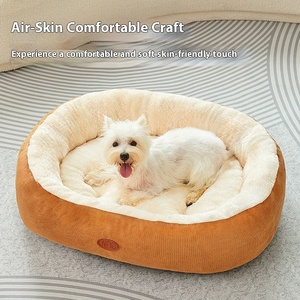 Kandang hewan peliharaan 100% katun Solid ramah lingkungan Universal untuk anjing M sampai L empat musim keset anjing tahan kotor - Product Image 3