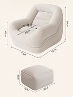 Fauteuil inclinable moderne en tissu vert, confortable pour salon, chambre à coucher, décoration intérieure et relaxation