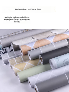 Papier Adhésif Moderne en PVC Imperméable Mat à Motifs Cristallins Gaufrés pour Revêtement de <span class=keywords><strong>Sol</strong></span> Cuisine Salle de Bain Chambre Maison - Product Image 3
