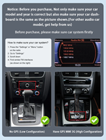 Système intelligent d'autoradio avec écran tactile, navigation GPS, CarPlay sans fil et Android Auto pour Audi Q5 8R 2009-2016, lecteur vidéo de voiture, système stéréo, Linux 12.3