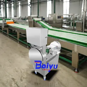 Baiyu High Output Electric Commercial French Fries Cutter Machine New Industrial Vegetable Cutter Fruit Potatoes PLC Components