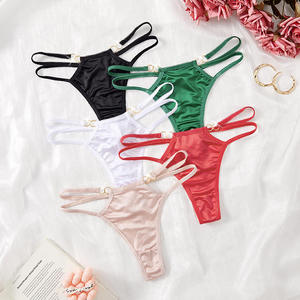 Culottes pour femmes <span class=keywords><strong>T-Back</strong></span> taille haute Tanga caleçon élastique en soie string Sexy tongs pour femmes Vente en gros