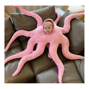 Peluche di Polpo Rosa Carino all'Ingrosso, Giocattoli Animali Imbottiti, Giocattolo Divertente per Cosplay, Grande Cuscino Peluche, Juguetes De Peluche - Product Image 1