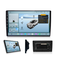 Radio para Auto KZS T9 Universal 2 Din de 9/10 Pulgadas con Pantalla de Navegación, Android Carplay, GPS Integrado, Audio de Alta Resolución RGB