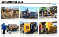 Minle Diesel Mobile Béton Machines Remorque Pompes À Béton Prix/Portable Mini Pompe À Béton Pour Les Travaux De Construction