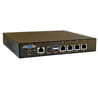 Mini PC de sécurité réseau 24/7 embarqué, console Intel Celeron J4125, 4x2.5G RJ45, OPNsense, PfSense, Linux, Win11, Terminal Gateway