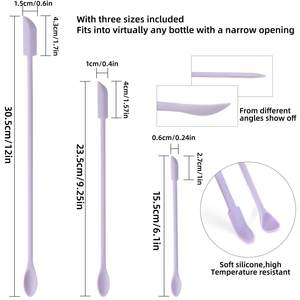 Spatule de pâtisserie en silicone pour cuisine, mélangeur de crème, cuillère à glace et racloir - Product Image 2