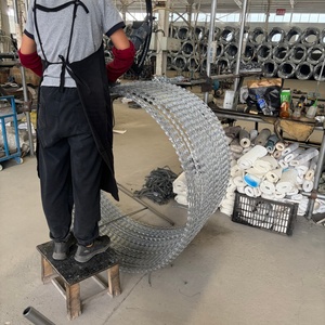 Alambre de púas espiral de acero inoxidable, <span class=keywords><strong>doble</strong></span> espiral, tipo <span class=keywords><strong>concertina</strong></span>, para defensa de fronteras - Product Image 5