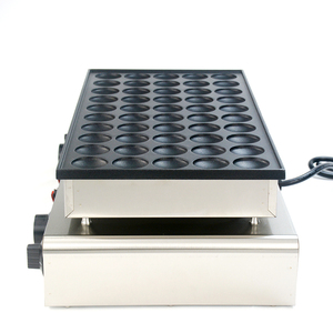 Commerciële elektrische draadloze <span class=keywords><strong>mini</strong></span> poffertjes-/wafelmaker, 50 vormen, antiaanbaklaag, geschikt voor restaurants. - Product Image 2