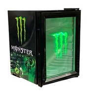 Meilleure vente 2025 refroidisseur commercial Nevera Monster/Energy pour boissons énergisantes porte en verre avec logo LED refroidissement professionnel