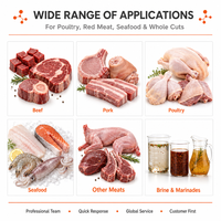 Machine industrielle de marinade de viande pour poulet, bœuf, poisson, destinée à la production en ligne dans les usines de transformation d'aliments surgelés