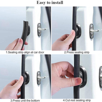 Tira de sellado de goma extruida en forma de T/H/U personalizada, para puerta de coche, parabrisas, goma EPDM, impermeable