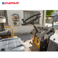Mini compacteur hydraulique de rouleau de route de béton vibratoire de tambour simple à bas carburant pour l'exportation