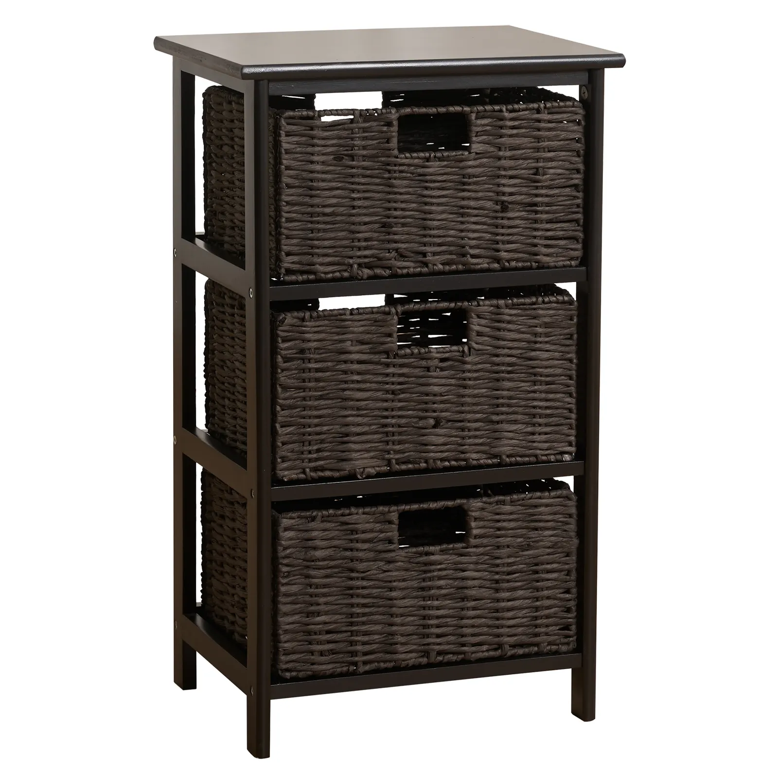 KD storage cabinet black color cabinet with drawers Living Room Furniture