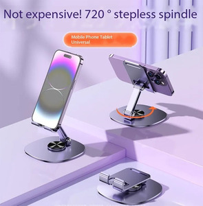Tragbare 360 Grad drehbare Telefon halterung Halterung Legierung Telefonst änder halter Verstellbarer faltbarer Tablet-Handy halter für Schreibtisch - Product Image 3