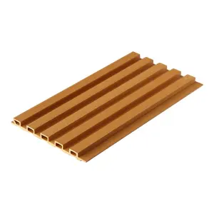 Kayu Cheap Hot Sale WPC Bangunan Dekoratif Papan Dinding Panel Cladding