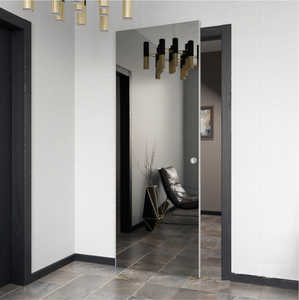 Système de quincaillerie SS304 en gros <span class=keywords><strong>Rail</strong></span> de <span class=keywords><strong>porte</strong></span> caché Portes coulissantes en bois magiques invisibles sans <span class=keywords><strong>rail</strong></span> pour <span class=keywords><strong>porte</strong></span> de poche miroir - Product Image 2