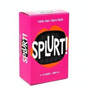 English Splurt Think Fast Say It First Quick Naming Party Strategy Board Game Cards - Product Image 1