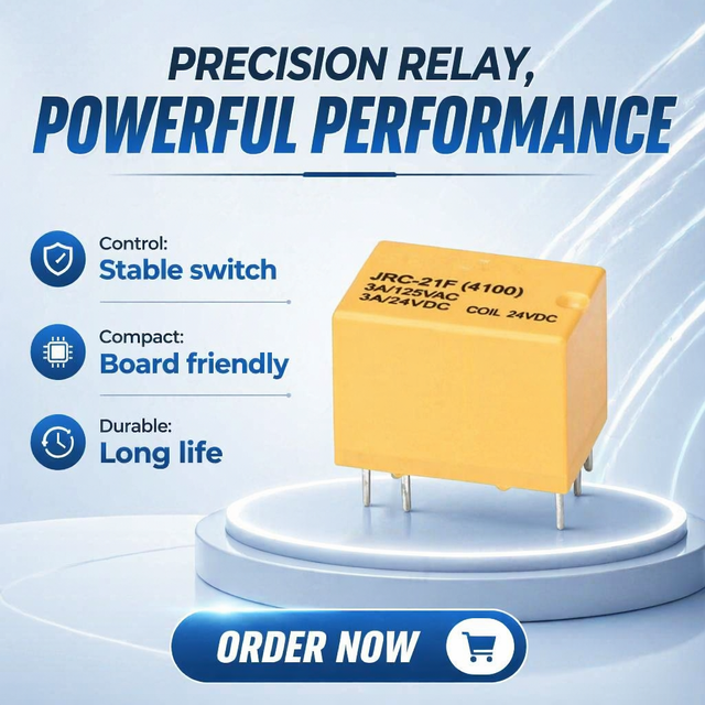 JRC-21F Timer 24v Mini Relay / Pcb Mounting Relay