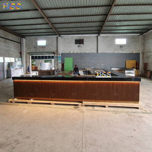 Comptoir de <span class=keywords><strong>bar</strong></span> en forme de L pour club, commerce, intérieur moderne, café, design de comptoir, meilleur comptoir de <span class=keywords><strong>bar</strong></span> en marbre noir pour hôtel, restaurant - Product Image 5