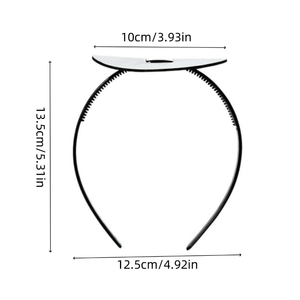 سعر المصنع Nicro غطاء التخرج إدراج عدم الانزلاق عقال يؤمن تصفيف الشعر البلاستيك عرضية الأسنان الشعر طوق الرأس - Product Image 6
