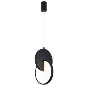 <span class=keywords><strong>Lampes</strong></span> suspendues LED à double anneau colorées <span class=keywords><strong>de</strong></span> style minimaliste nordique pour cuisine, <span class=keywords><strong>magasin</strong></span>, salle à manger, café, bar, luminaire suspendu pour la maison - Product Image 1