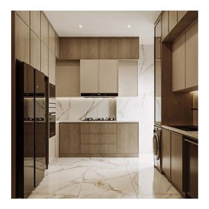 Trung Quốc Nhà máy tùy chỉnh Thái Lan sồi Burma tếch Modular rắn gỗ tủ bếp - Product Image 1