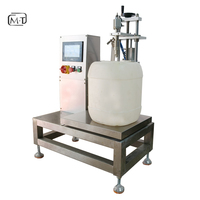 Machine de remplissage de liquide semi-automatique 20L pour contenants antigel glycol éthanol Remplisseur d'eau de 5 gallons avec balance