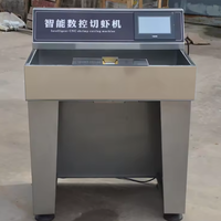 Nouvelle machine commerciale automatique pour peler et découper les crevettes, fonction d'ouverture du dos et de désvelettage, marque Meijin, 45-60 kg/h