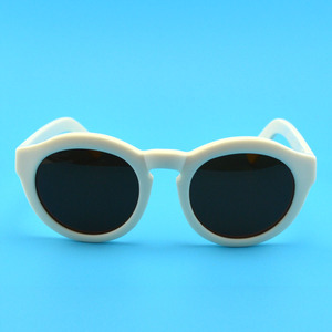 Gafas de Sol Clásicas Vintage Redondas con Marco Blanco de Acetato <span class=keywords><strong>para</strong></span> Mujer, Gafas de Sol Polarizadas Antideslumbrantes con Protección UV - Product Image 2