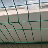 Modern laag gebogen driehoekig tuinhek 2M ijzer gegalvaniseerd frame PVC gecoat 3D geweven draadgaas milieuvriendelijk duurzaam voor villa