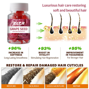 เซรั่มบำรุงเส้นผมสูตรออร์แกนิคจากน้ำมันเมล็ดองุ่น ผสมขิง ไฮยาลูรอนิก แอซิด และเปปเปอร์มินต์ สำหรับคนทานวีแกน ช่วยฟื้นฟูเส้นผม 50 ชิ้น - Product Image 6