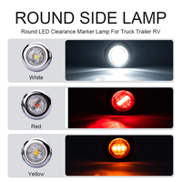 Nouvelle lumière de position latérale pour camion et remorque de 3/4 pouce, DC12V, étanche IP67, LED haute luminosité, garantie 1 an