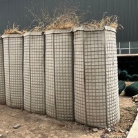 Cage en gabion soudée pliable à montage facile avec attaches spirales pour une installation rapide