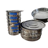 1 3 5 20 50 63 80 100 150 200 Micron Stainless Steel Test Sieve for Geotechnical Testing Equipment