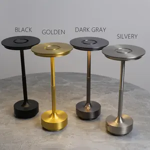 3 Color <strong>Table</strong> <strong>Lamp</strong> Restaurant Black Silver <strong>Touch</strong> Rechargeable Led Gold Usb <strong>Lamp</strong> Dimmable Portable Bedside Creative For Bar - Product Image 3