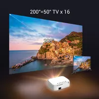 BYINTEK K45 Proyektor Video LCD 3D 4K, Proyektor Video LCD LED LAsEr Full HD 1080P Android WiFi Pintar 4K Pabrik OEM (40USD Lebih untuk Android)